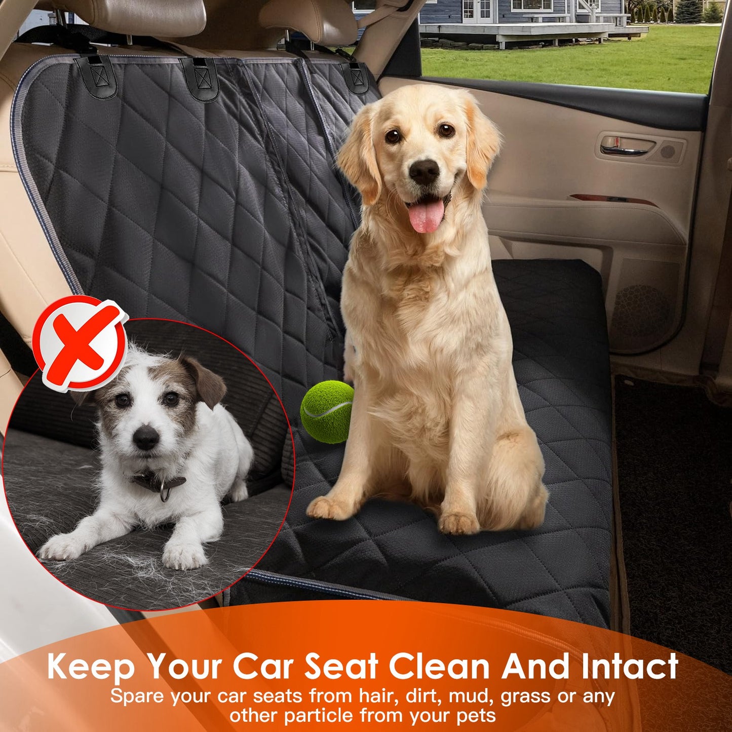 PawGuard™ Waterproof Dog Car Seat Cover