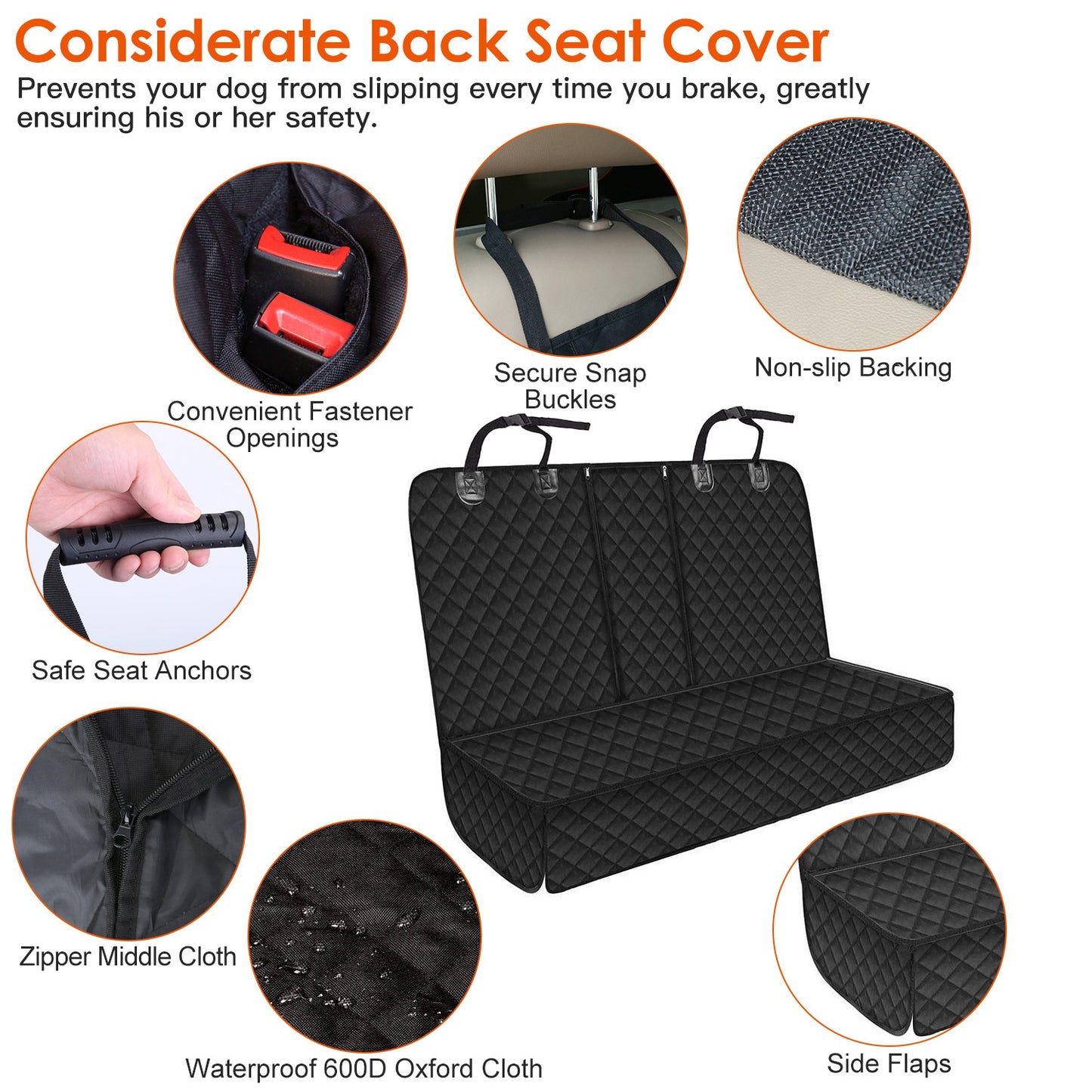 PawGuard™ Waterproof Dog Car Seat Cover
